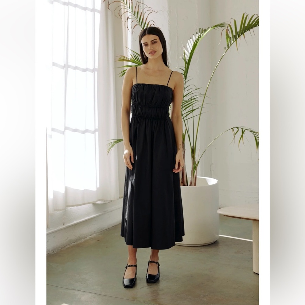 All Row Alice Midi Dress Black
